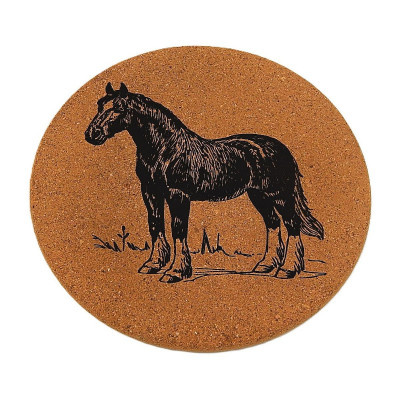 Kuchyňská pomůcka - Korková podložka pod hrnce, Kůň