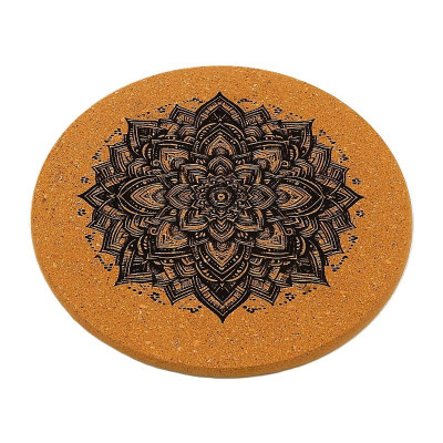 Kuchyňská pomůcka - Korková podložka pod hrnec, Mandala 11