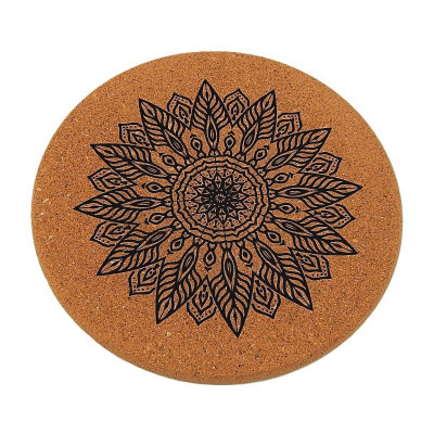 Kuchyňská pomůcka - Korková podložka pod hrnce, Mandala 3