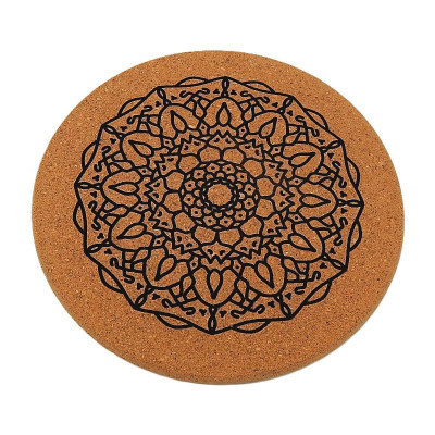 Kuchyňská pomůcka - Korková podložka pod hrnce, Mandala 5