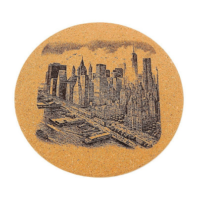 Kuchyňská pomůcka - Korková podložka pod hrnec, Manhattan