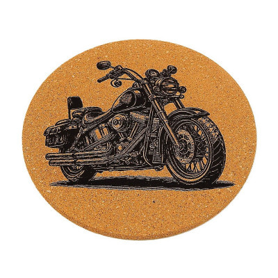 Kuchňská pomůcka - Korková podložka pod hrnec, Motorka