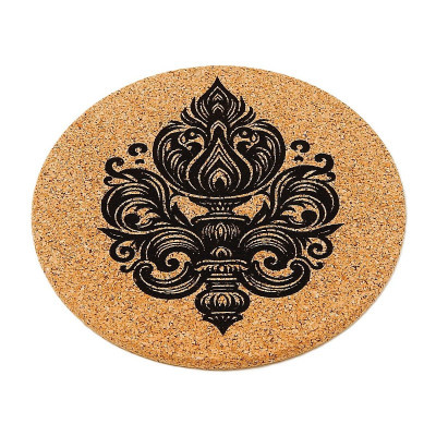 Kuchyňská pomůcka - Korková podložka pod hrnec, Ornament 15