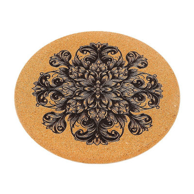 Kuchyňská pomůcka - Korková podložka pod hrnec, Ornament 1