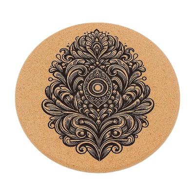 Kuchyňská pomůcka - Korková podložka pod hrnec, Ornament 4