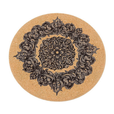 Kuchyňská pomůcka - Korková podložka pod hrnec, Ornament 7