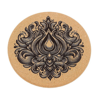 Kuchyňská pomůcka - Korková podložka pod hrnec, Ornament 8