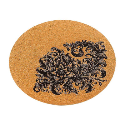 Kuchyňská pomůcka - Korková pomůcka pod hrnec, Ornament