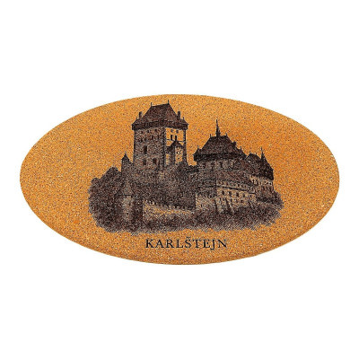 Kuchyňská pomůcka - Korková podložka pod hrnec, Karlštejn