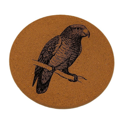 Kuchyňská pomůcka - Korková podložka pod hrnce, Papoušek