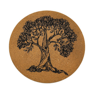 Kuchyňská pomůcka - Korková podložka pod hrnec, Strom