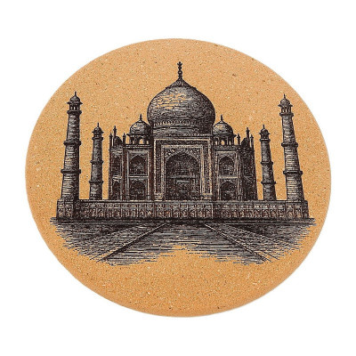 Kuchyňská pomůcka - Korková podložka pod hrnec, Tadž mahal