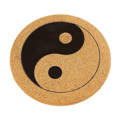 Kuchyňská pomůcka - Korková podložka pod hrnec, Ying Yang