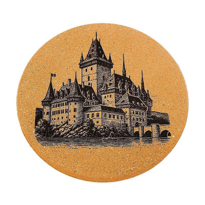 Kuchyňská pomůcka - Korková podložka pod hrnec, Zámek