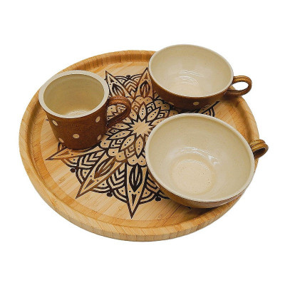 Kuchyňská pomůcka - Podnos velký, Mandala 2