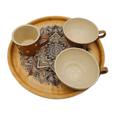 Kuchyňská pomůcka - Podnos velký, Mandala 4