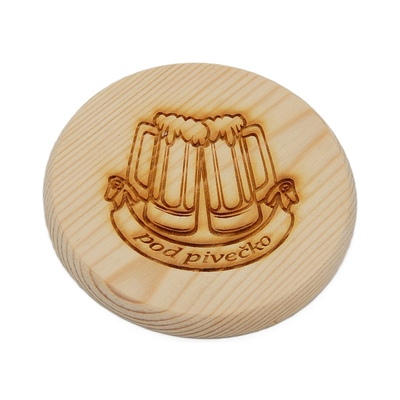 Dřevěný podtácek - pod pivečko