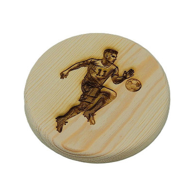 Dřevěný podtácek - Fotbal