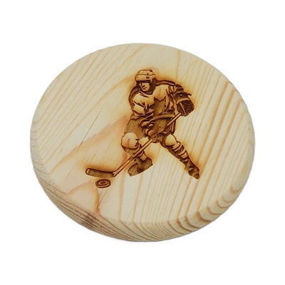 Dřevěný podtácek - Hokej 1