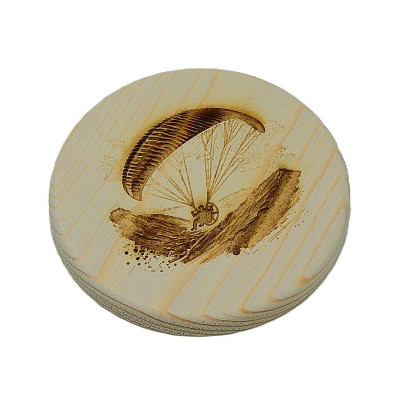 Dřevěný podtácek - Paragliding 1