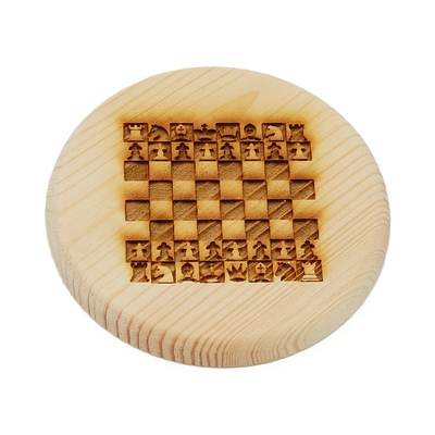 Dřevěný podtácek - Šachy