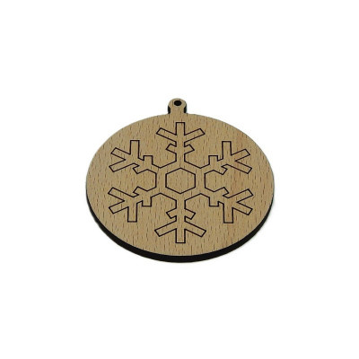 Vánoce, Baňka - vločka 11 - Obrysově