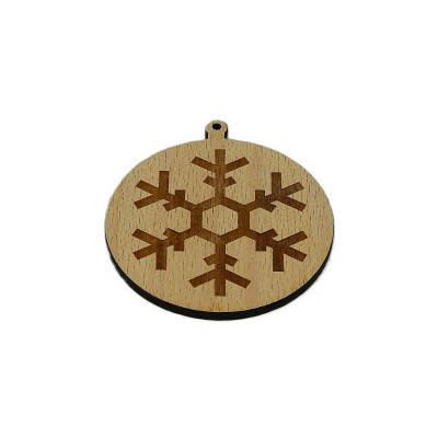 Vánoce, Baňka - vločka 11 - Obrysově