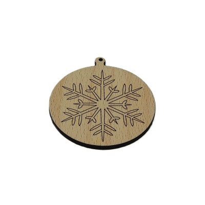 Vánoce, Baňka - vločka 12 - Obrysově