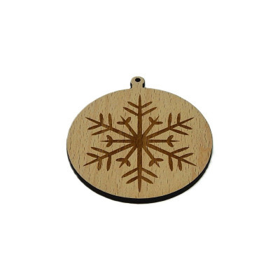 Vánoce, Baňka - vločka 12 - Obrysově