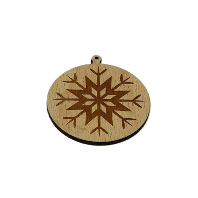 Vánoce, Baňka - vločka 13 - Obrysově