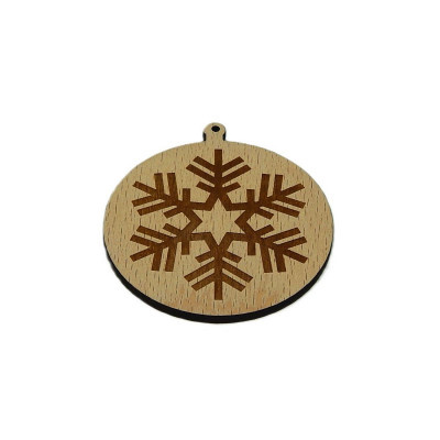 Vánoce, Baňka - vločka 14 - Obrysově