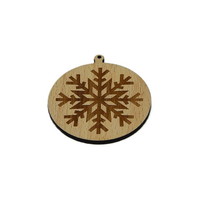 Vánoce, Baňka - vločka 16 - Obrysově