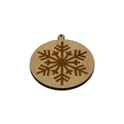 Vánoce, Baňka - vločka 17 - Obrysově