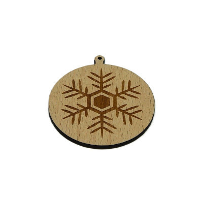 Vánoce, Baňka - vločka 18 - Obrysově