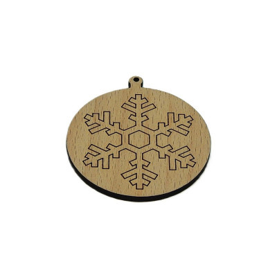 Vánoce, Baňka - vločka 19 - Obrysově