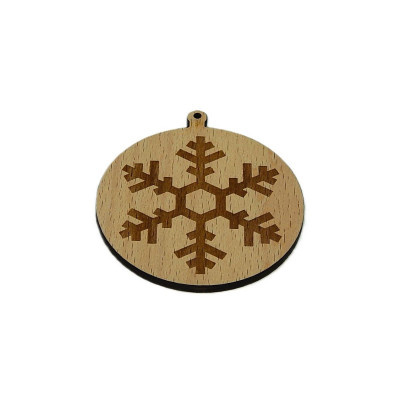 Vánoce, Baňka - vločka 19 - Obrysově