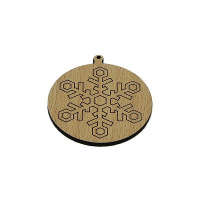 Vánoce, Baňka - vločka 20 - Obrysově