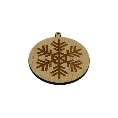 Vánoce, Baňka - vločka 3 - Obrysově