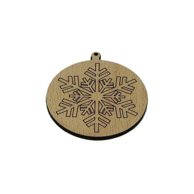 Vánoce, Baňka - vločka 4 - Obrysově