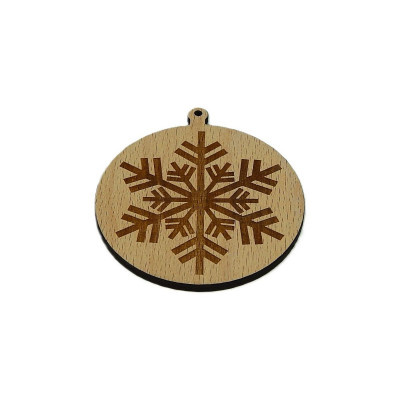 Vánoce, Baňka - vločka 4 - Obrysově