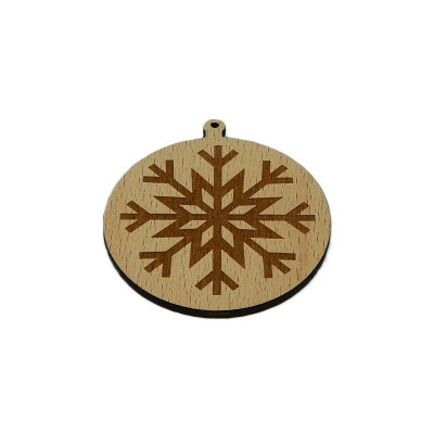 Vánoce, Baňka - vločka 5 - Obrysově