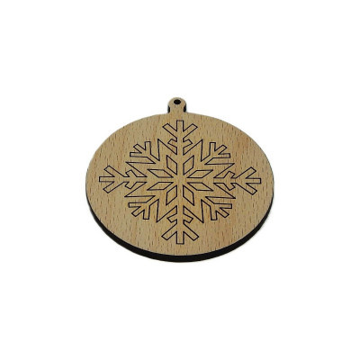 Vánoce, Baňka - vločka 7 - Obrysově