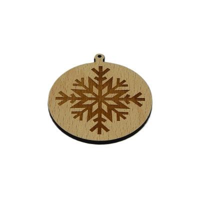 Vánoce, Baňka - vločka 7 - Obrysově