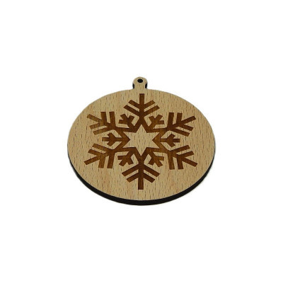 Vánoce, Baňka - vločka 8 - Obrysově