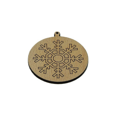 Vánoce, Baňka - vločka 9 - Obrysově