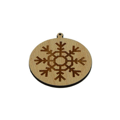 Vánoce, Baňka - vločka 9 - Obrysově