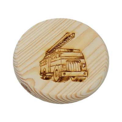 Dřevěný podtácek - Hasiči 1