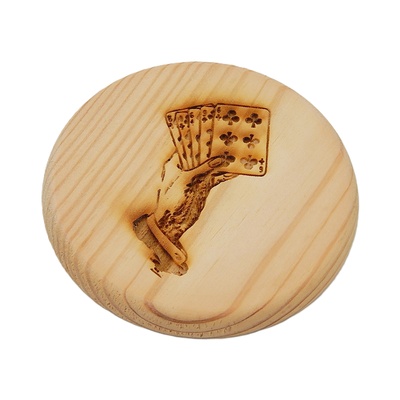 Dřevěný podtácek - Karty 1