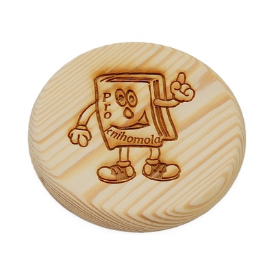 Dřevěný podtácek - Pro knihomola