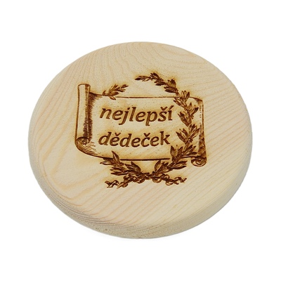 Dřevěný podtácek - Nejlepší dědeček